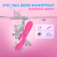 Load image into Gallery viewer, Rabbit Vibrator Sex Toy 3in1 Dildo for Women,7 * 7 Vibrators Modes CKSOHOT 8.4&#39;&#39; Liquid Silicone Sex Toy Dildos,IPX7 Fully Waterproof - Rose
