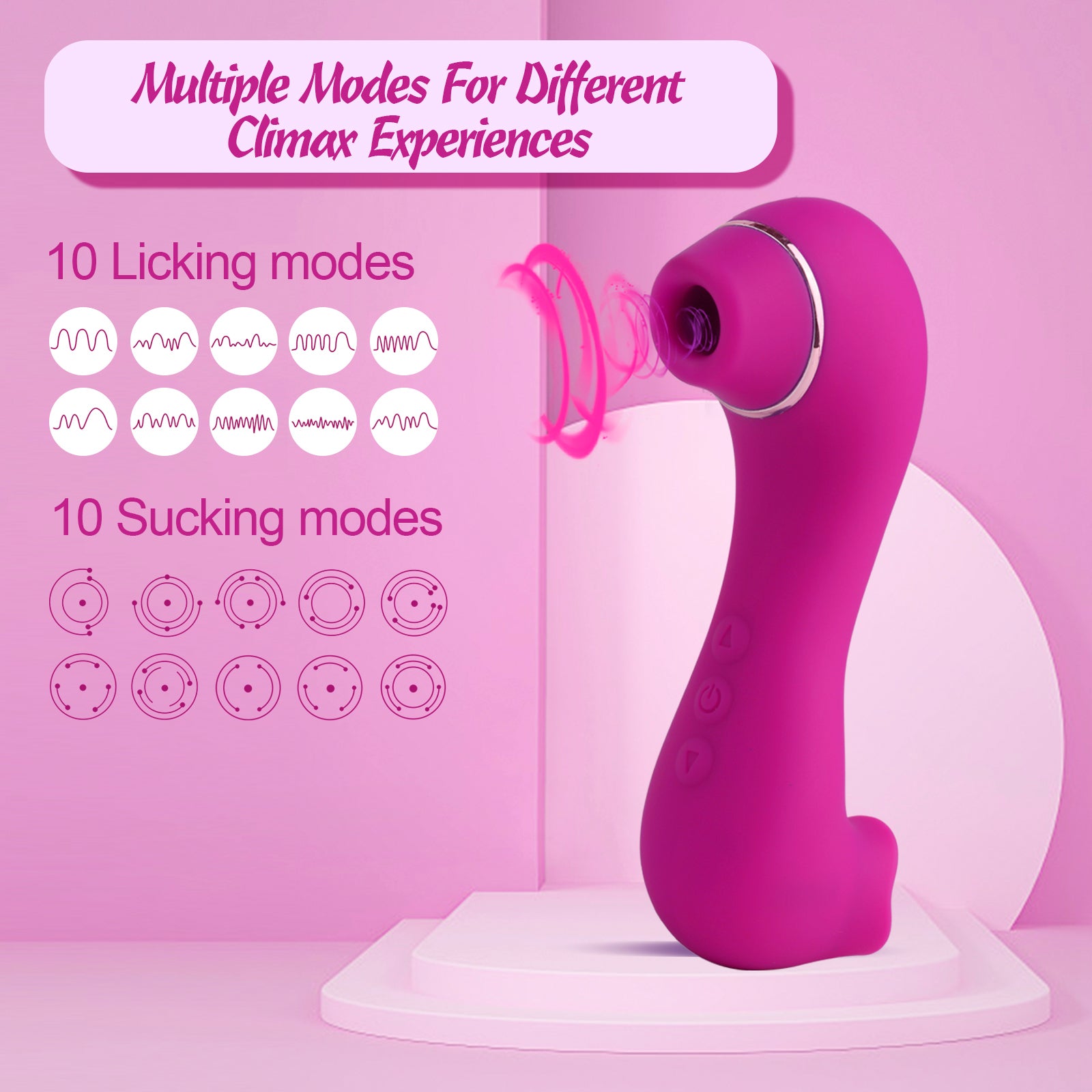 Clitoral Sucking & Licking 2 in 1 G Spot Vibrator for Double Stimulati –  Trading